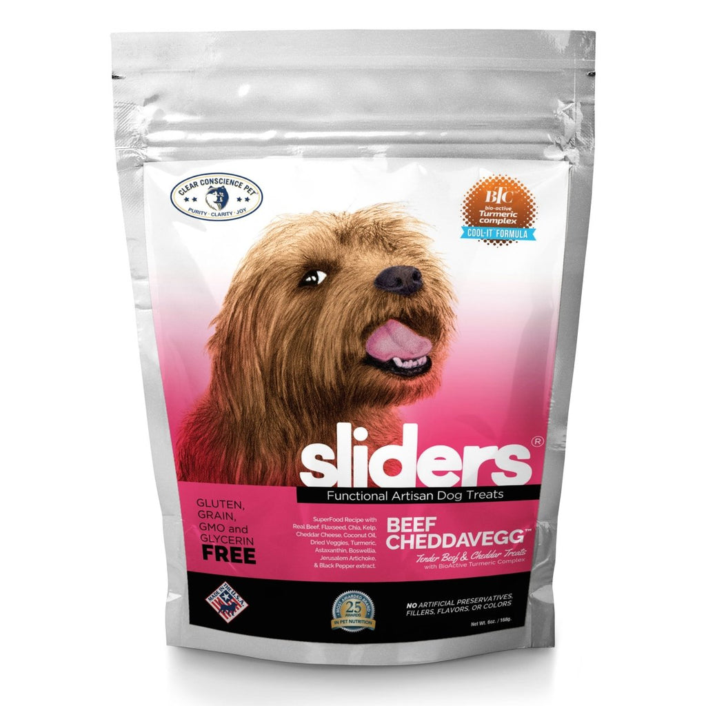 Sliders® Beef Cheddavegg™ Functional Artisan Dog Treats - Clear Conscience Pet