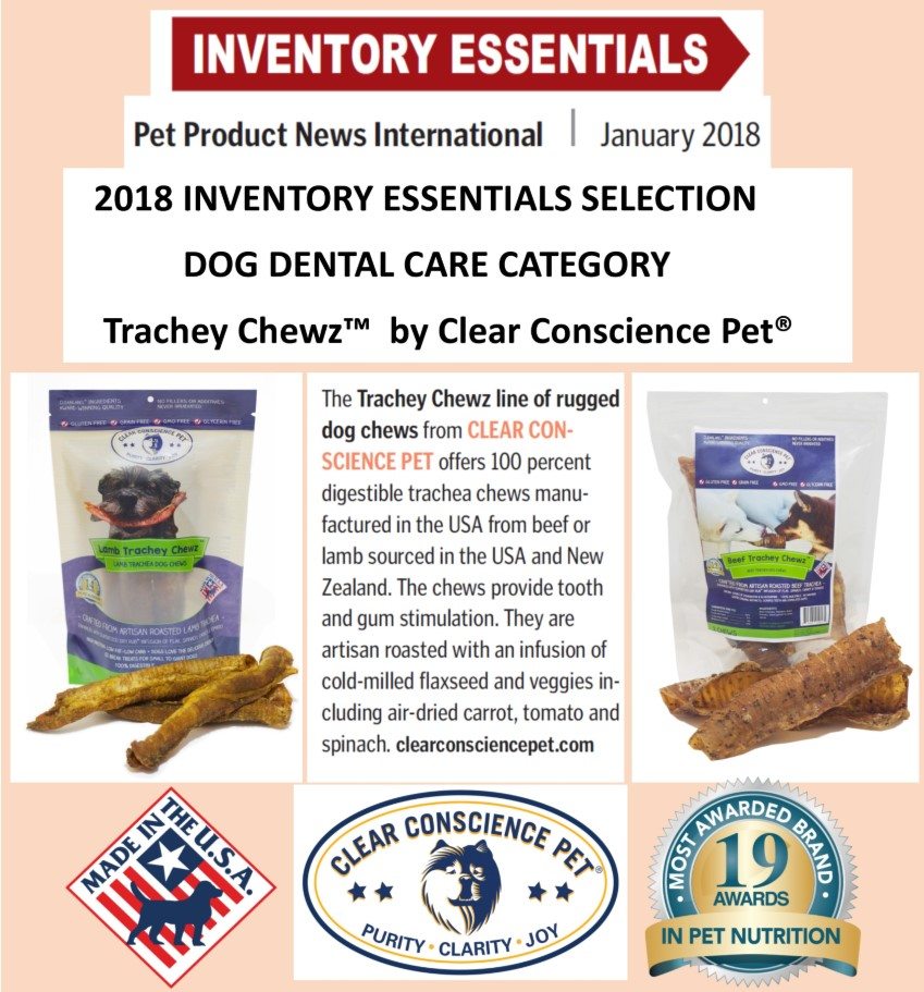2018 Inventory Essentials Award Winner - Clear Conscience Pet