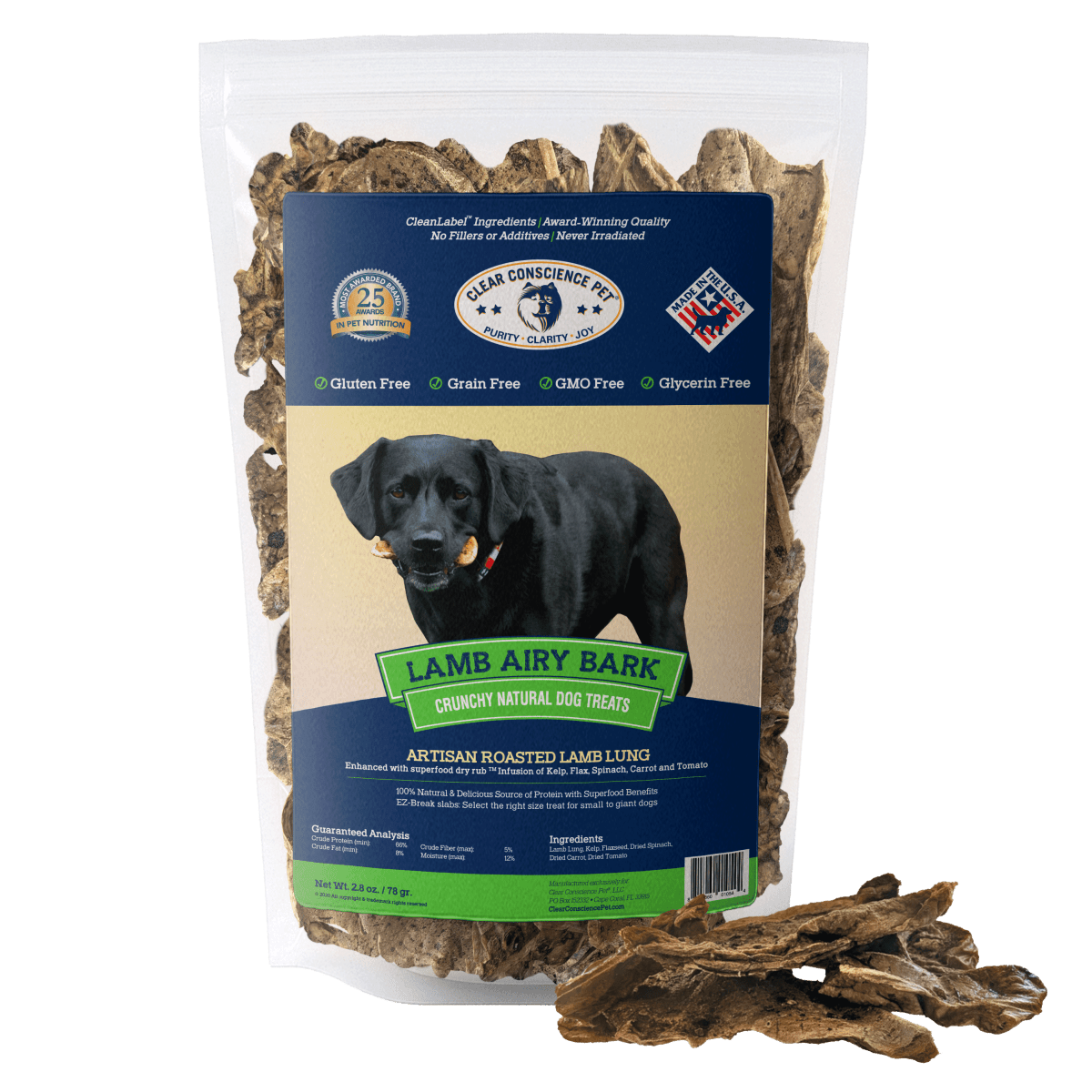 Lamb Airy Bark™ Dog Treats – Clear Conscience Pet