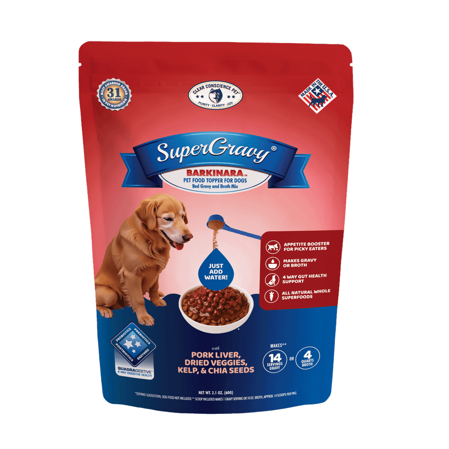 SuperGravy® Barkinara™ Dog Food Topper Gravy Broth Mix – Clear