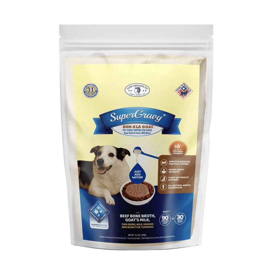 SuperGravy® Bon A' La Goat™ Dog Food Topper Gravy Broth Mix