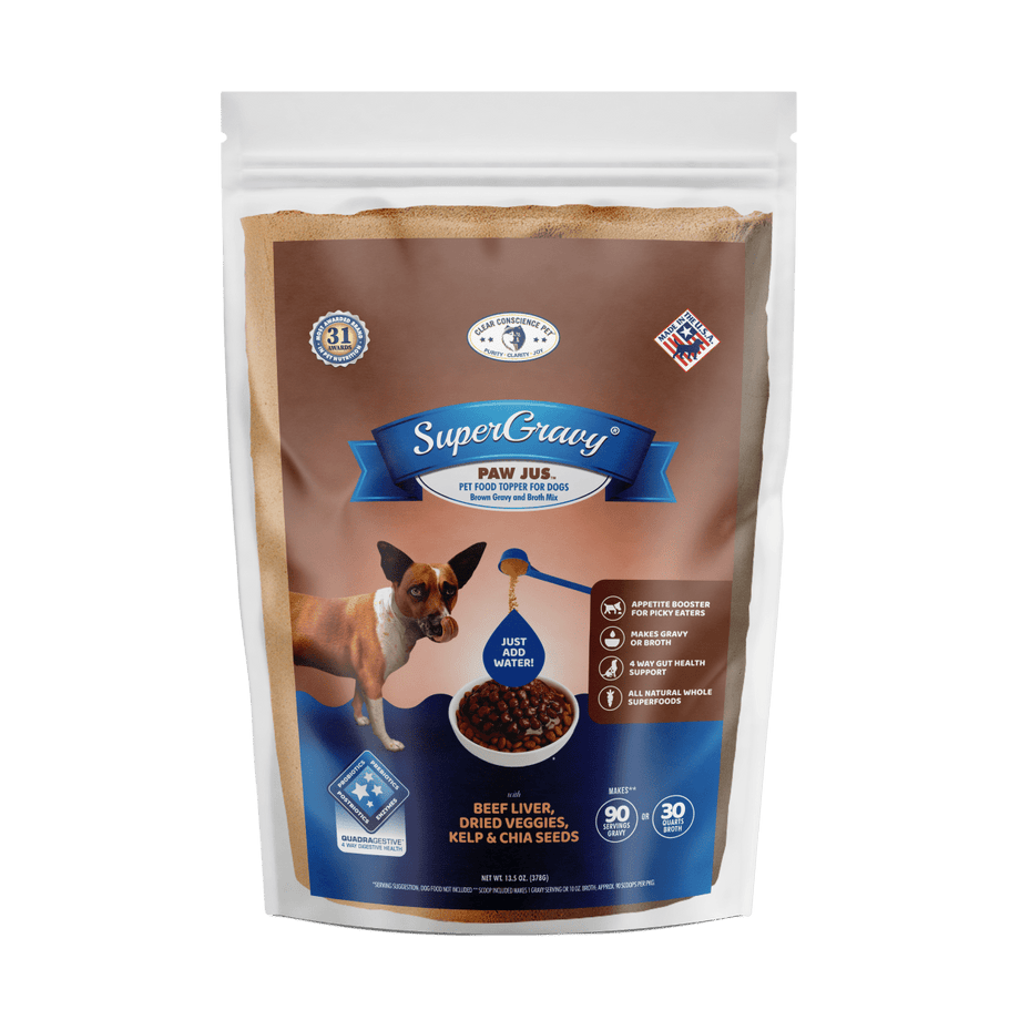 SuperGravy® Paw Jus™ Dog Food Topper Gravy & Broth Mix – Clear Conscience  Pet