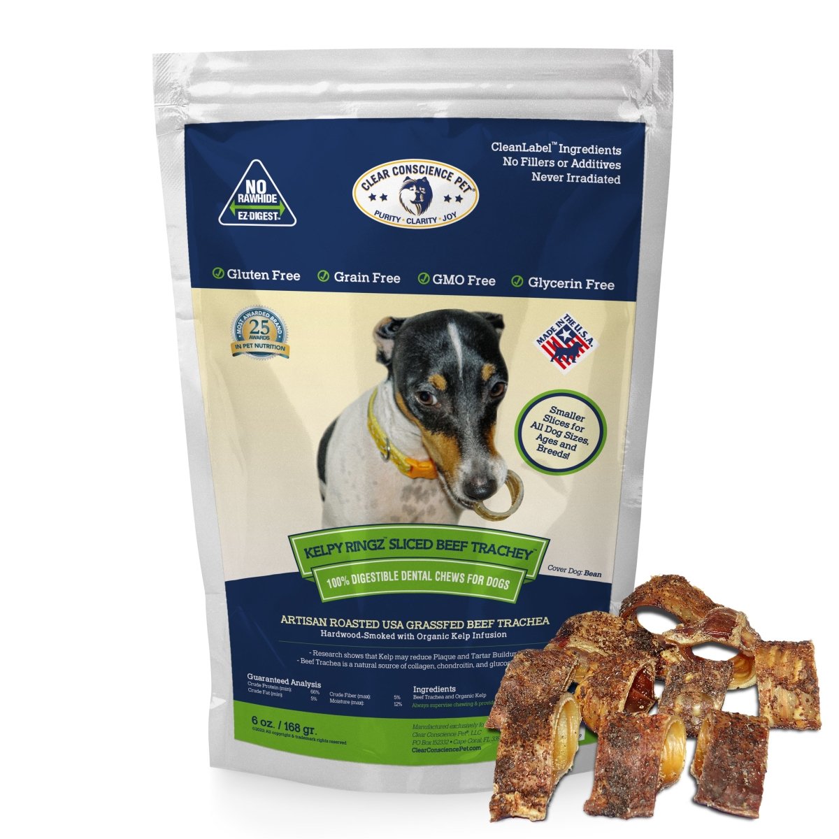 Kelpy Chewz Beef Ringz | Dog Treats & Chews | Clear Conscience Pet