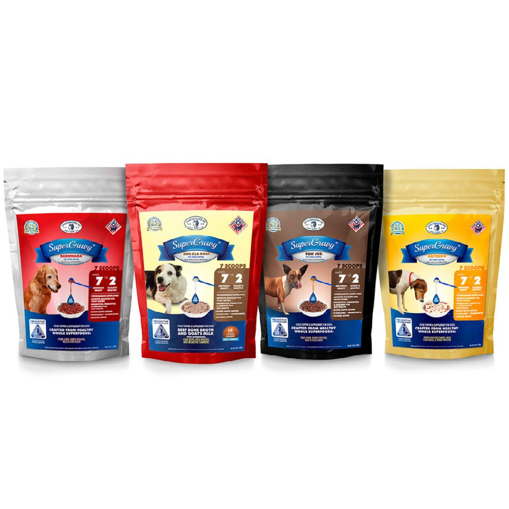 SuperGravy® 4 Pack (7 Scoop) Trial Bundle: ONLY $19 with FREE SHIPPING! Save over $15 now! - Clear Conscience Pet