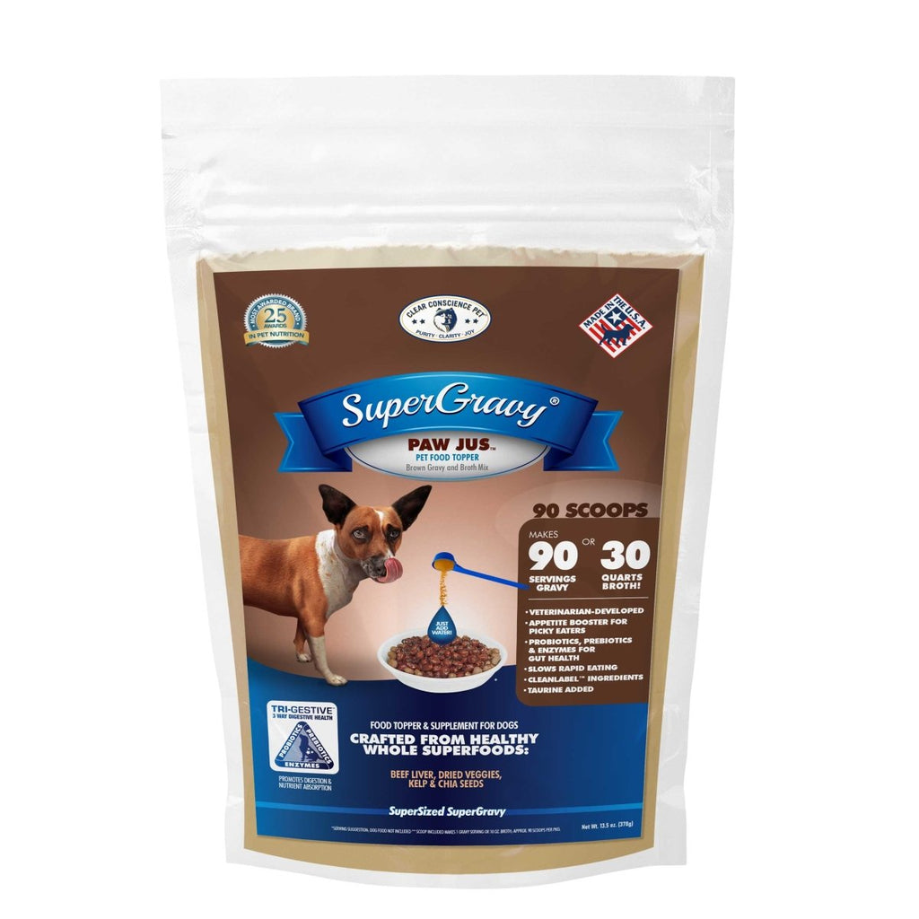 SuperGravy® Paw Jus™ Dog Food Topper Gravy & Broth Mix - Clear Conscience Pet