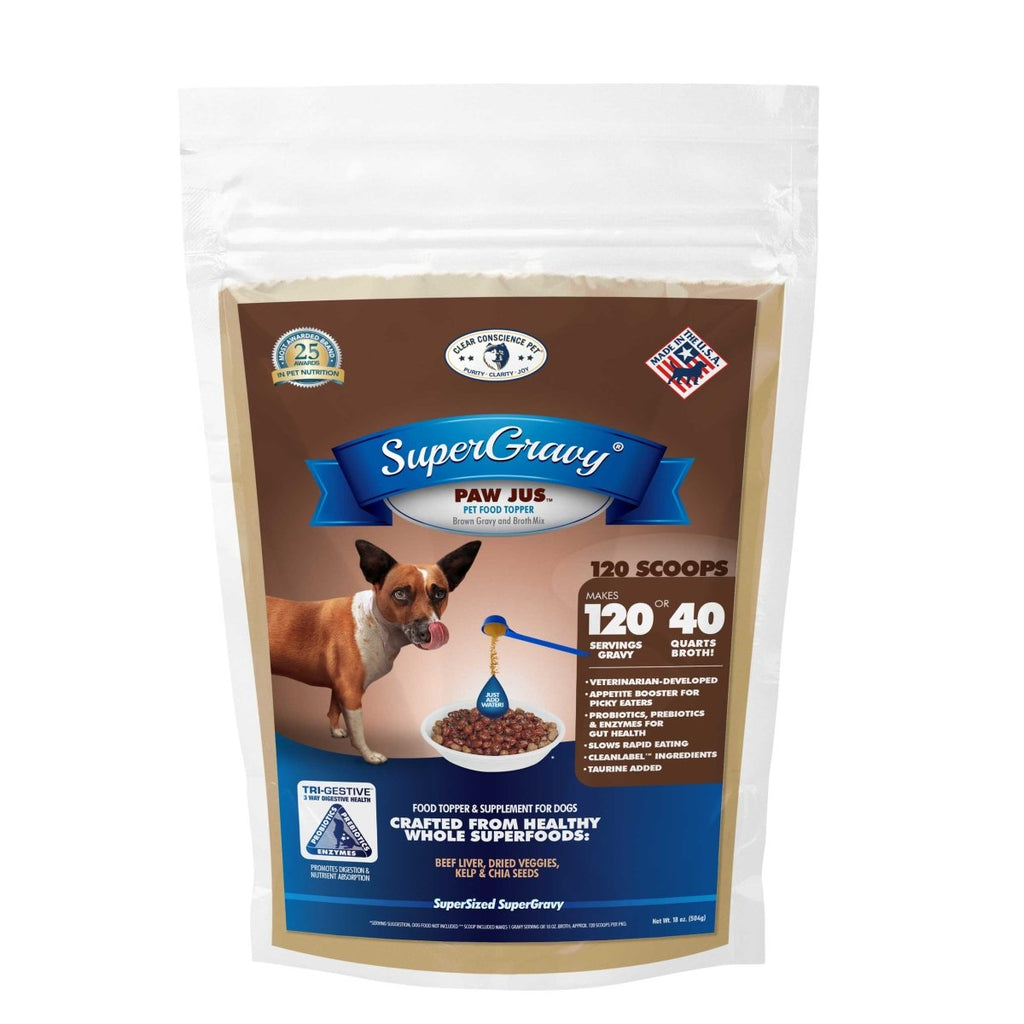 SuperGravy® Paw Jus™ Dog Food Topper Gravy & Broth Mix - Clear Conscience Pet